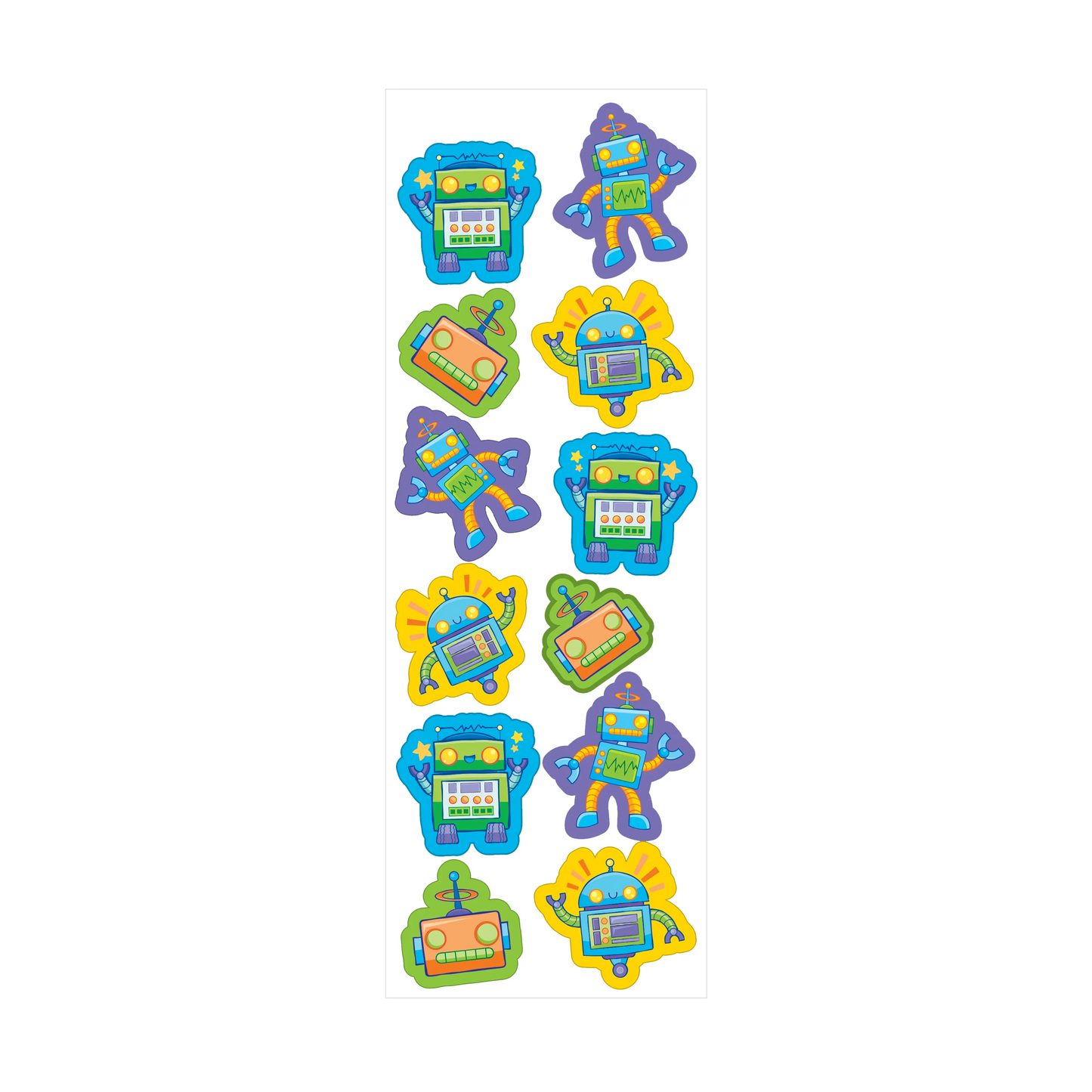 Stickiville Stickers: Robots - Skinny (2 Sheets)