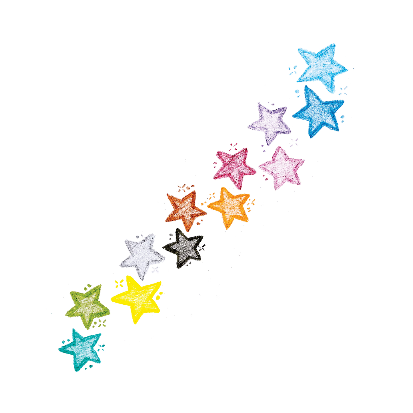 Stack Of Stars: Stacking Crayons (Tub of 24 Sticks)