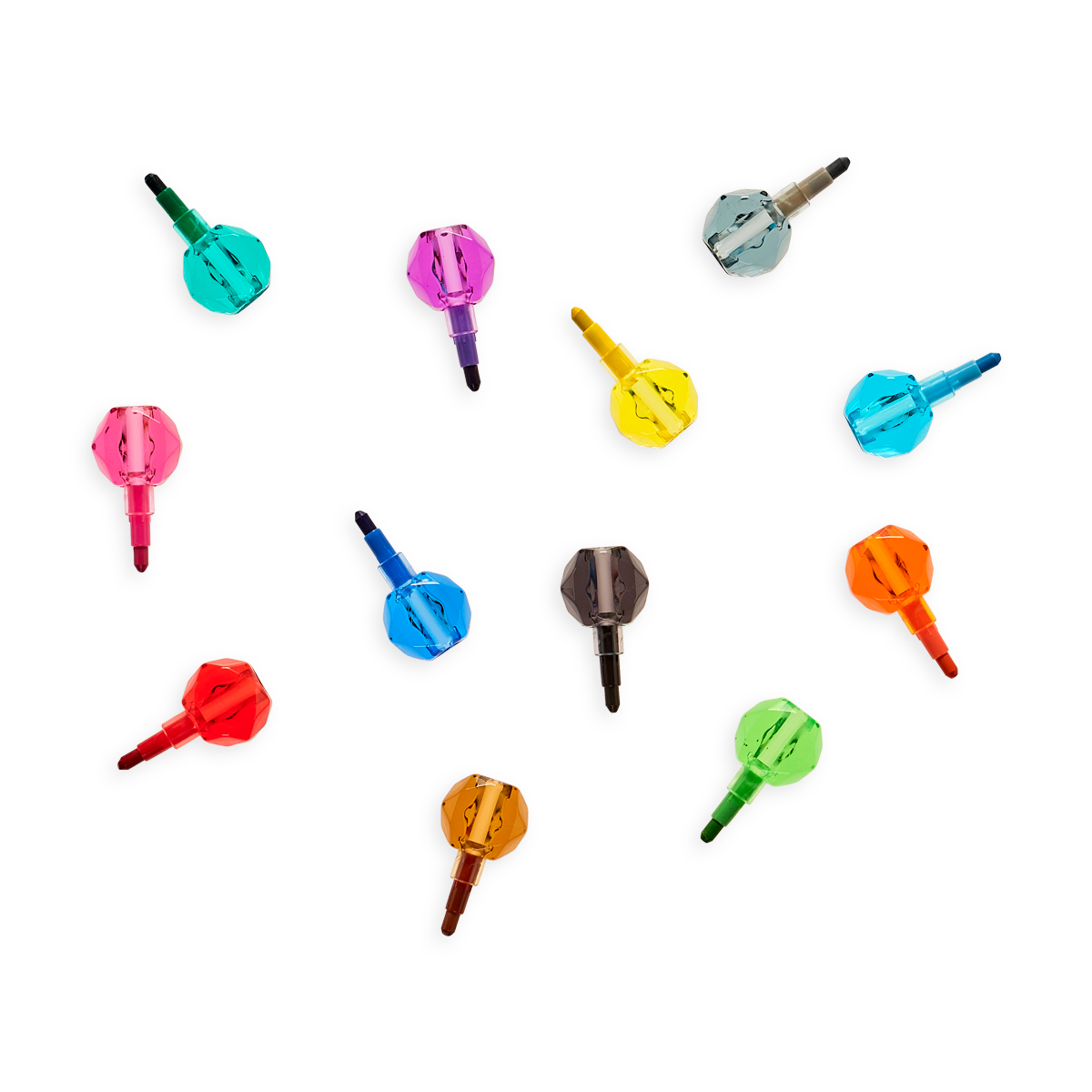 OOLY Gem stacking crayons unstacked