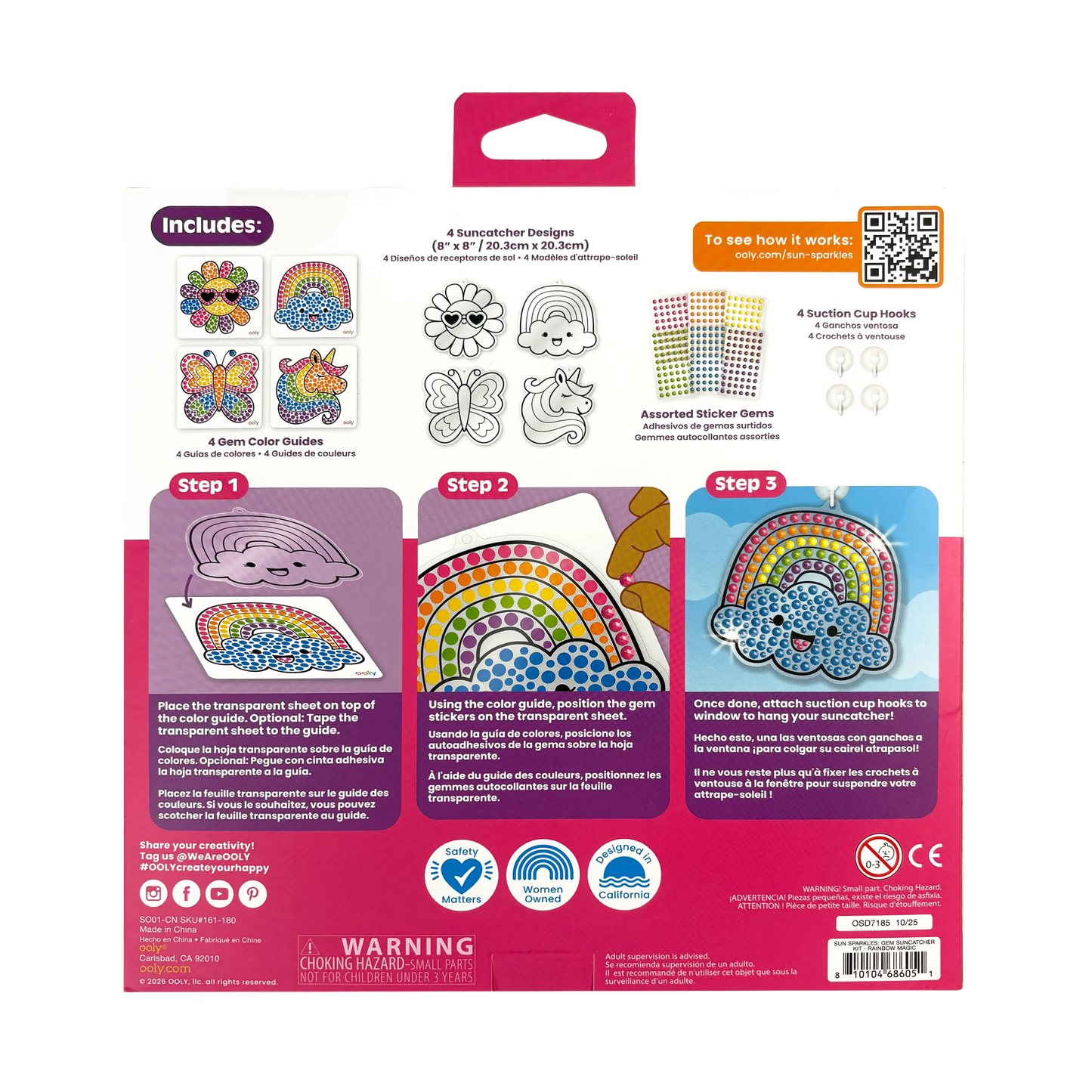 Sun Sparkles: Gem Suncatcher Kit - Rainbow Magic