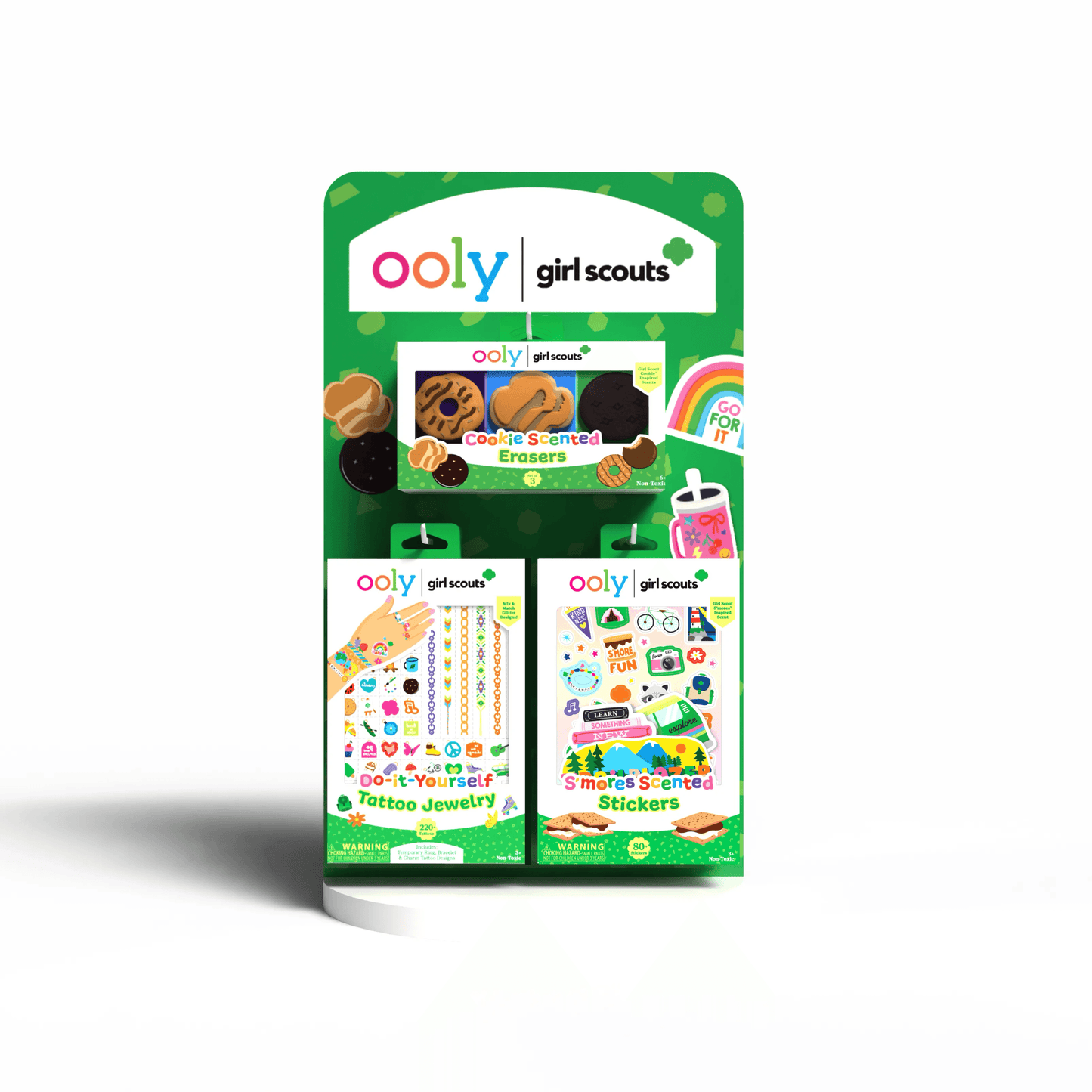 OOLY x Girl Scouts: 2-Sided Spinner Counter Display - PreLoaded