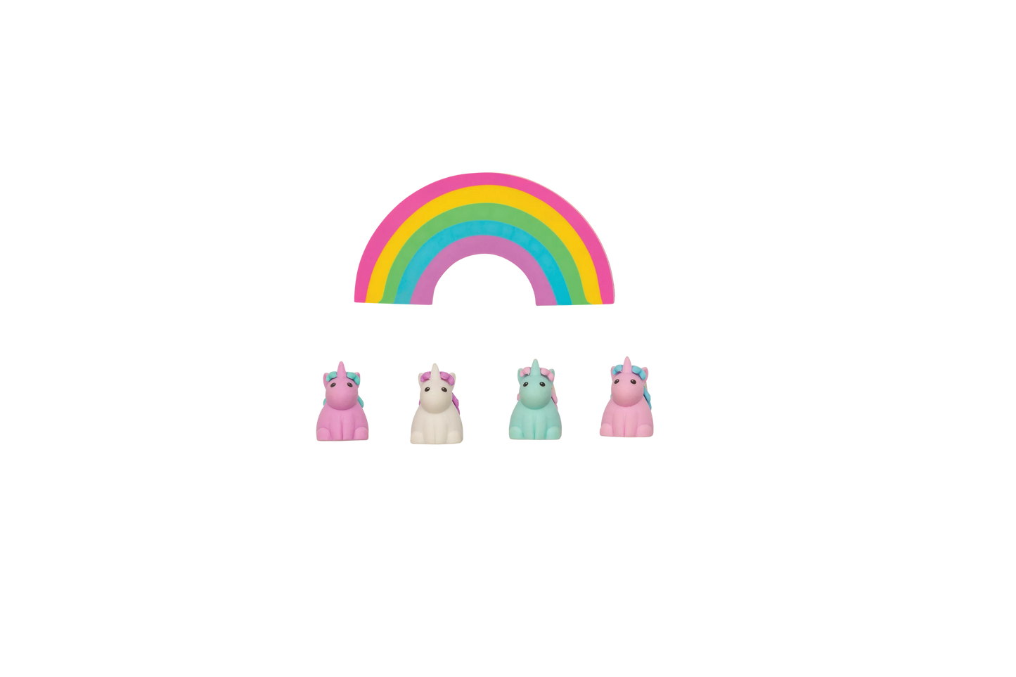 Unique Unicorns: Strawberry Scented Erasers (5 PC Set)