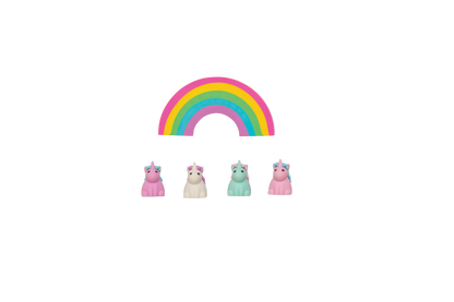 Unique Unicorns: Strawberry Scented Erasers (5 PC Set)