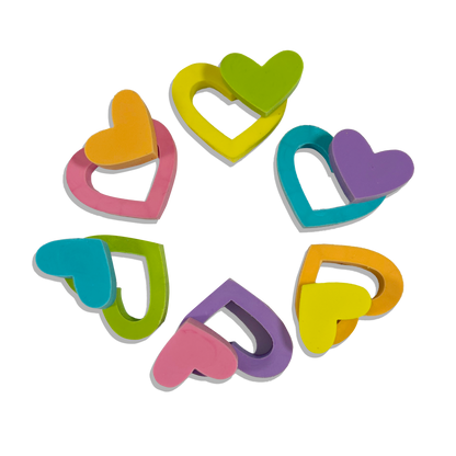 Hearts In Bloom: Erasers (Set of 6)