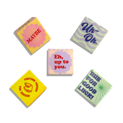 Feeling Lucky: Erasers (Set of 5)