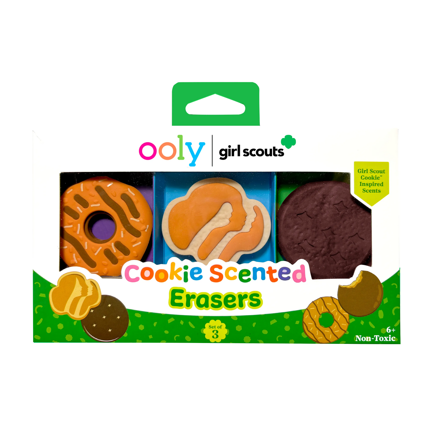 OOLY x Girl Scouts: Cookie Scented Erasers (Set of 3)