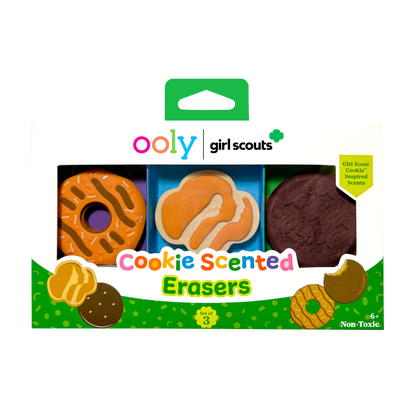 OOLY x Girl Scouts: Cookie Scented Erasers (Set of 3)