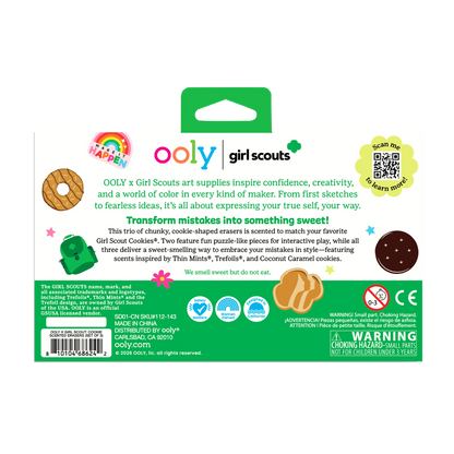 OOLY x Girl Scouts: Cookie Scented Erasers (Set of 3)