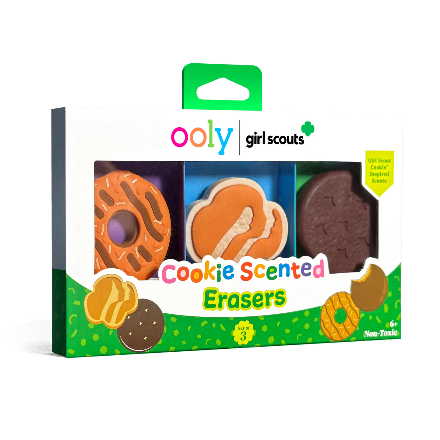 OOLY x Girl Scouts: Cookie Scented Erasers (Set of 3)