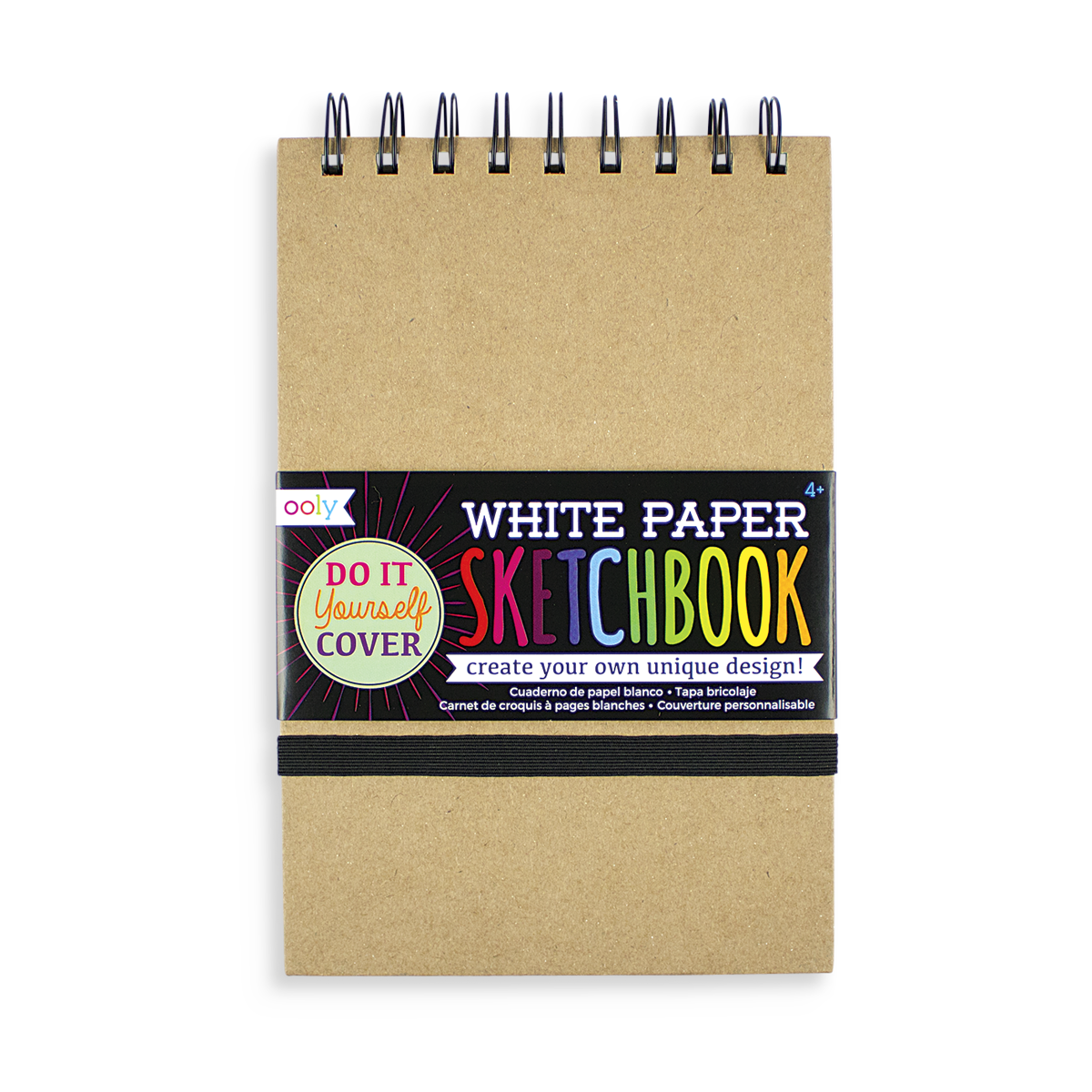 D.I.Y. Cover: White Paper Sketchbook (8" x 10.5";75 Pages)