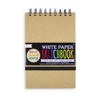 D.I.Y. Cover: White Paper Sketchbook (8" x 10.5";75 Pages)