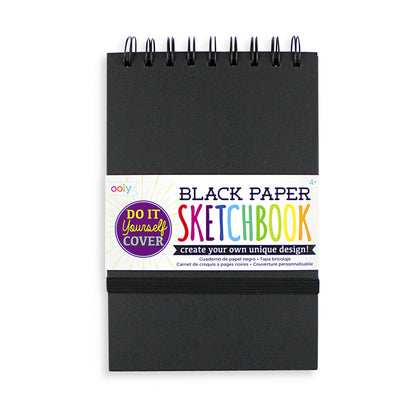 D.I.Y. Cover: Black Paper Sketchbook (5" x 7.5";75 Pages)