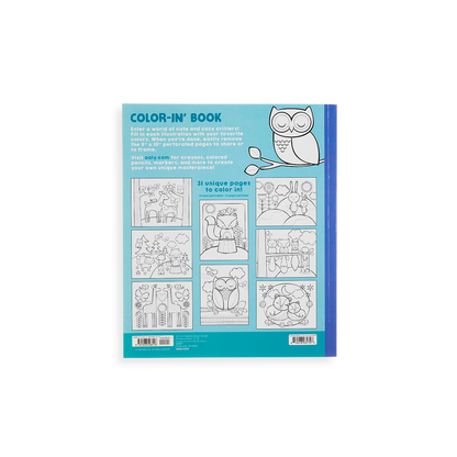 Little Cozy Critters Coloring Book back cover