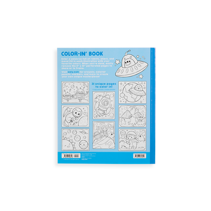 Outer Space Explorers Coloring Book back cover