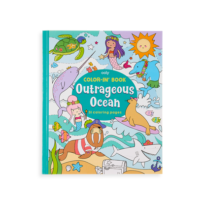 Outrageous Ocean Coloring Book front cover