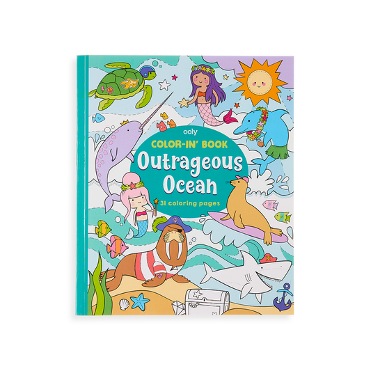 Outrageous Ocean Coloring Book front cover