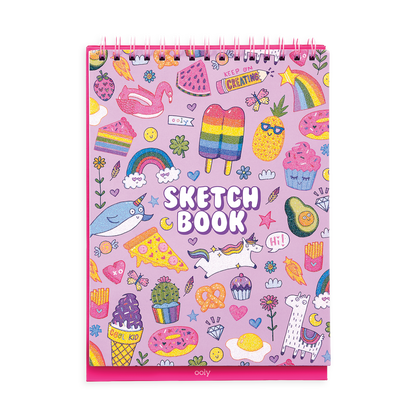 Cute Doodles Sketch and Show Standing Sketchbook cover