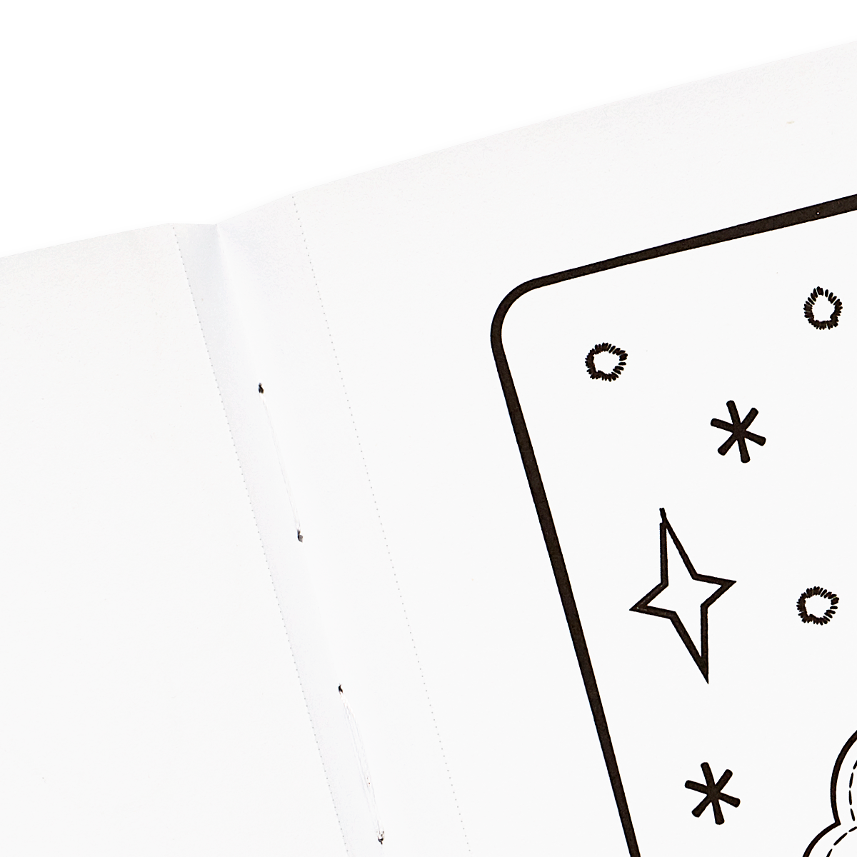 Perforated sheets in the OOLY Princesses and Fairies Coloring Book