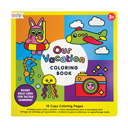 Our Vacation copy coloring book front cover