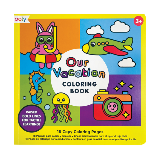 Our Vacation copy coloring book front cover