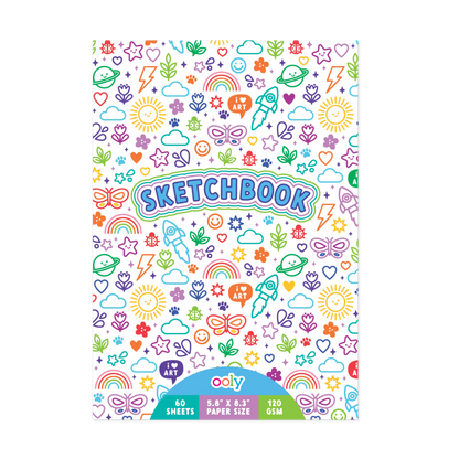 Colorful Doodles sketchbook front cover