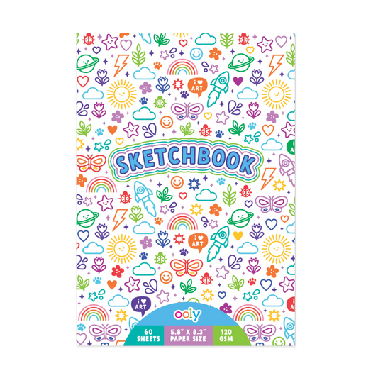 Colorful Doodles sketchbook front cover