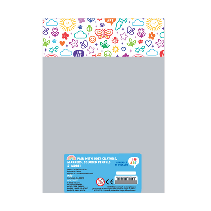 Colorful Doodles sketchbook back cover