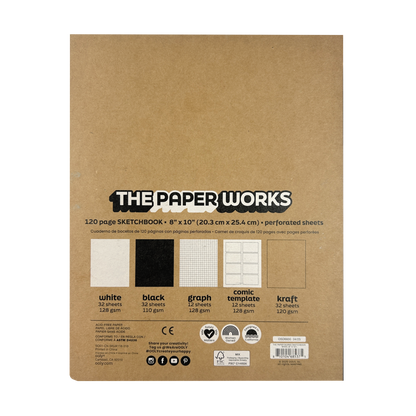 The Paper Works: Sketchbook (8" x 10")