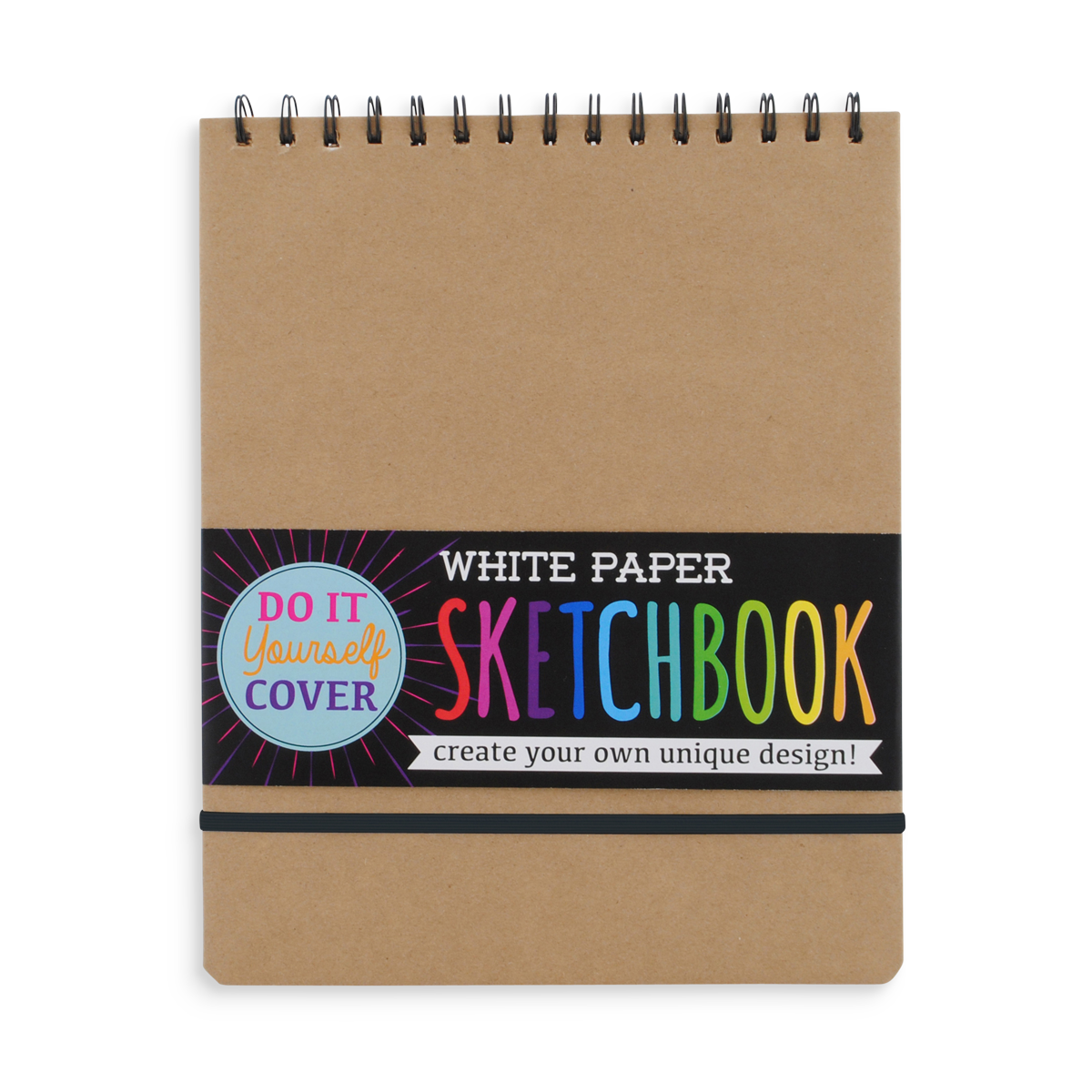 D.I.Y. Cover: White Paper Sketchbook (8" x 10.5";75 Pages)