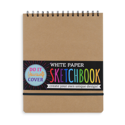 D.I.Y. Cover: White Paper Sketchbook (8" x 10.5";75 Pages)