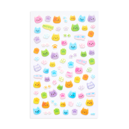 OOLY Stickiville Colorful Cats Stickers out of packaging