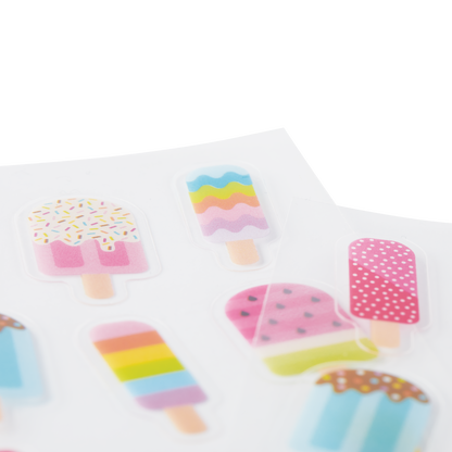OOLY Stickiville Ice Pop stickers close up view