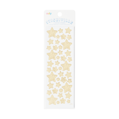 OOLY Stickiville Gold Star stickers in packaging