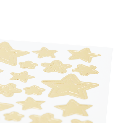 OOLY Stickiville Gold Star stickers close up