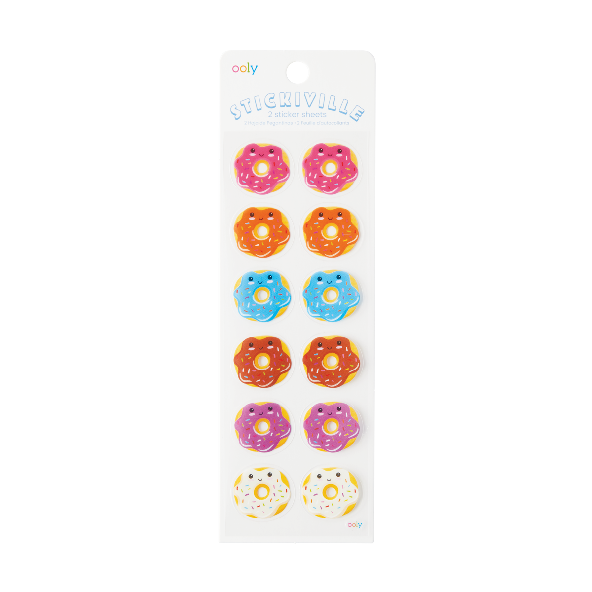 Stickiville: Skinny Stickers - Happy Donuts (2 Sheets)