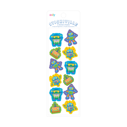 Stickiville Stickers: Robots - Skinny (2 Sheets)