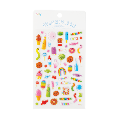 OOLY Stickiville Candy Shoppe stickers inside packaging