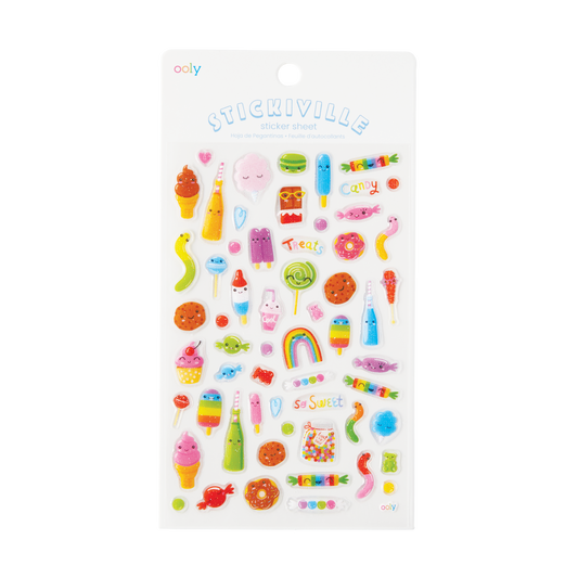 OOLY Stickiville Candy Shoppe stickers inside packaging