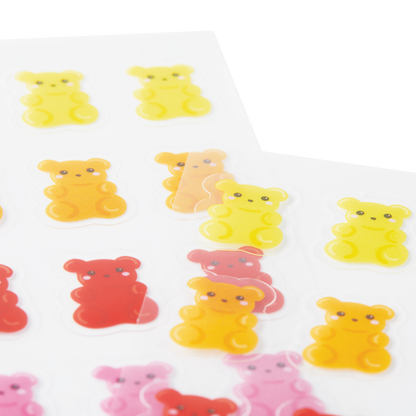 OOLY Stickiville Gummy Bears Stickers close up view