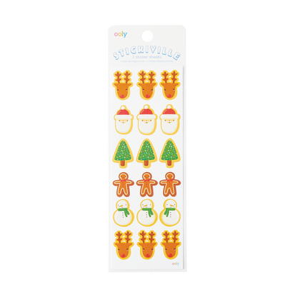 OOLY Stickiville Christmas cookie stickers in packaging