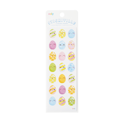 OOLY Stickiville Easter Eggs Stickers in packaging