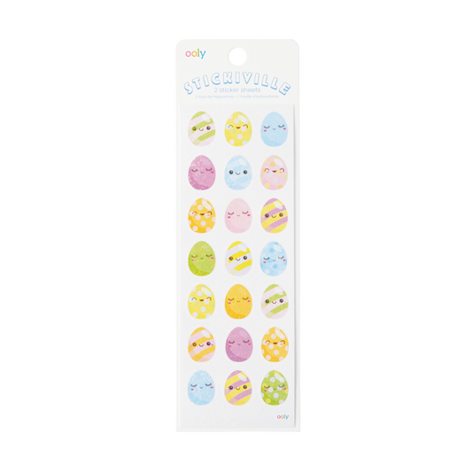 OOLY Stickiville Easter Eggs Stickers in packaging