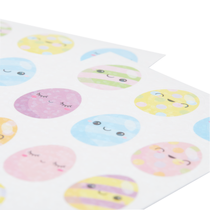OOLY Stickiville Easter Eggs Stickers close up view