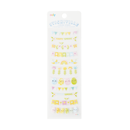 OOLY Stickiville Spring Banners Stickers in packaging