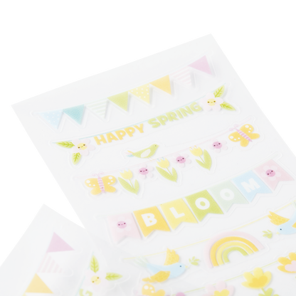 OOLY Stickiville Spring Banners Stickers close up view