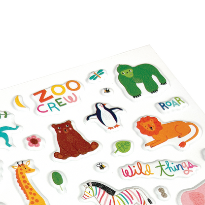 OOLY Stickiville Zoo Crew Stickers close up