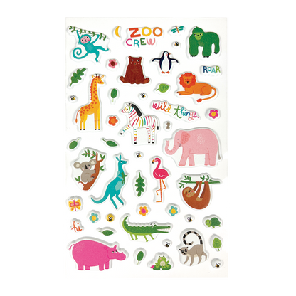 OOLY Stickiville Zoo Crew Stickers out of package