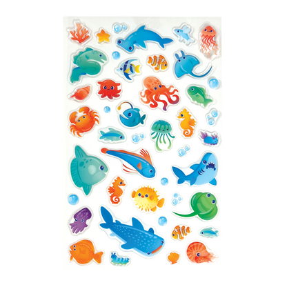 OOLY Stickiville Blue Ocean Stickers view outside of packaging