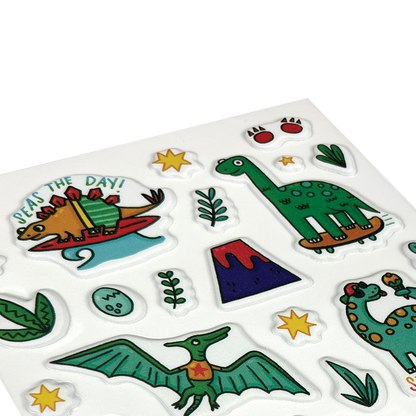 OOLY Stickiville Dino-Mite! Stickers close up view