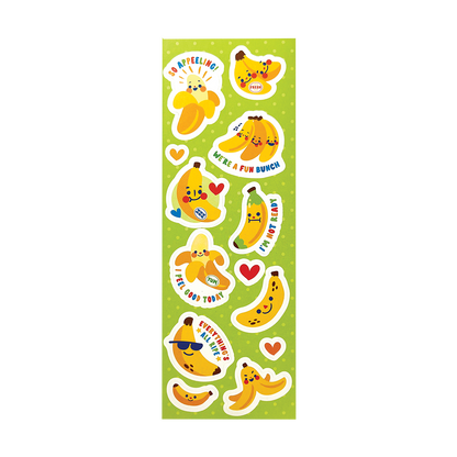 OOLY Stickiville Lil Bananas Stickers outside of packaging
